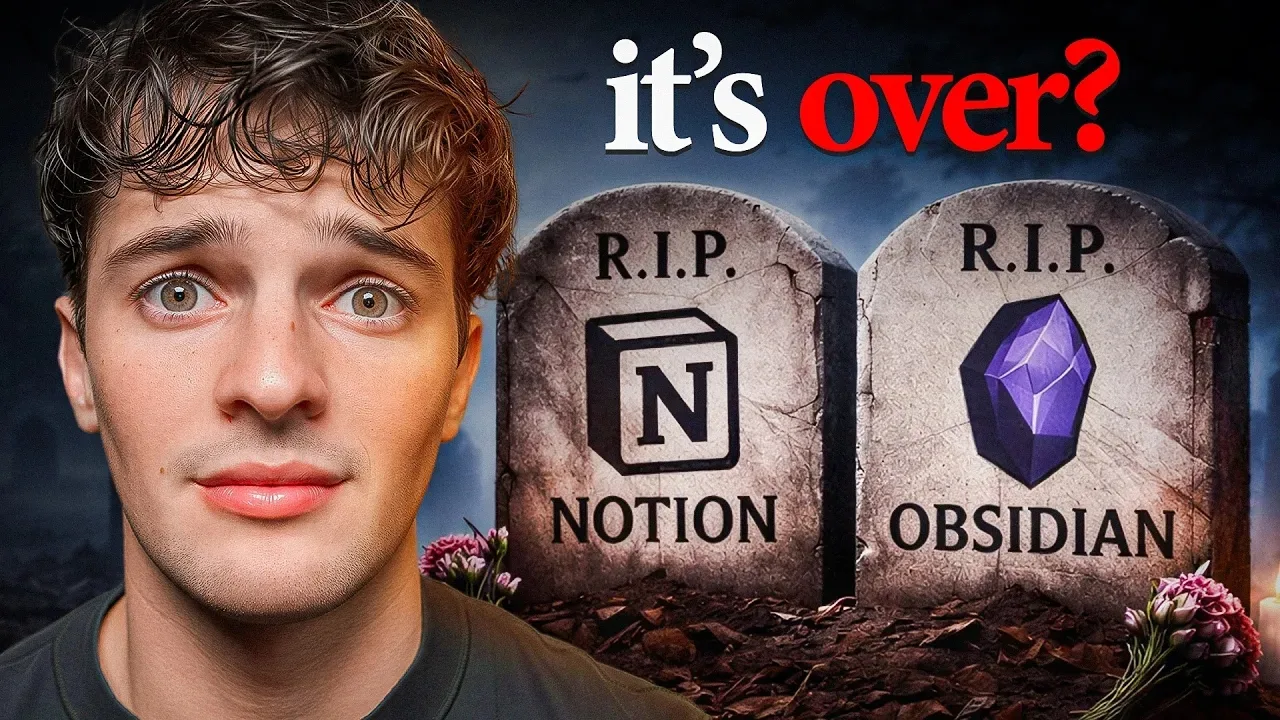 Thumbnail: The Notion and Obsidian era is dead